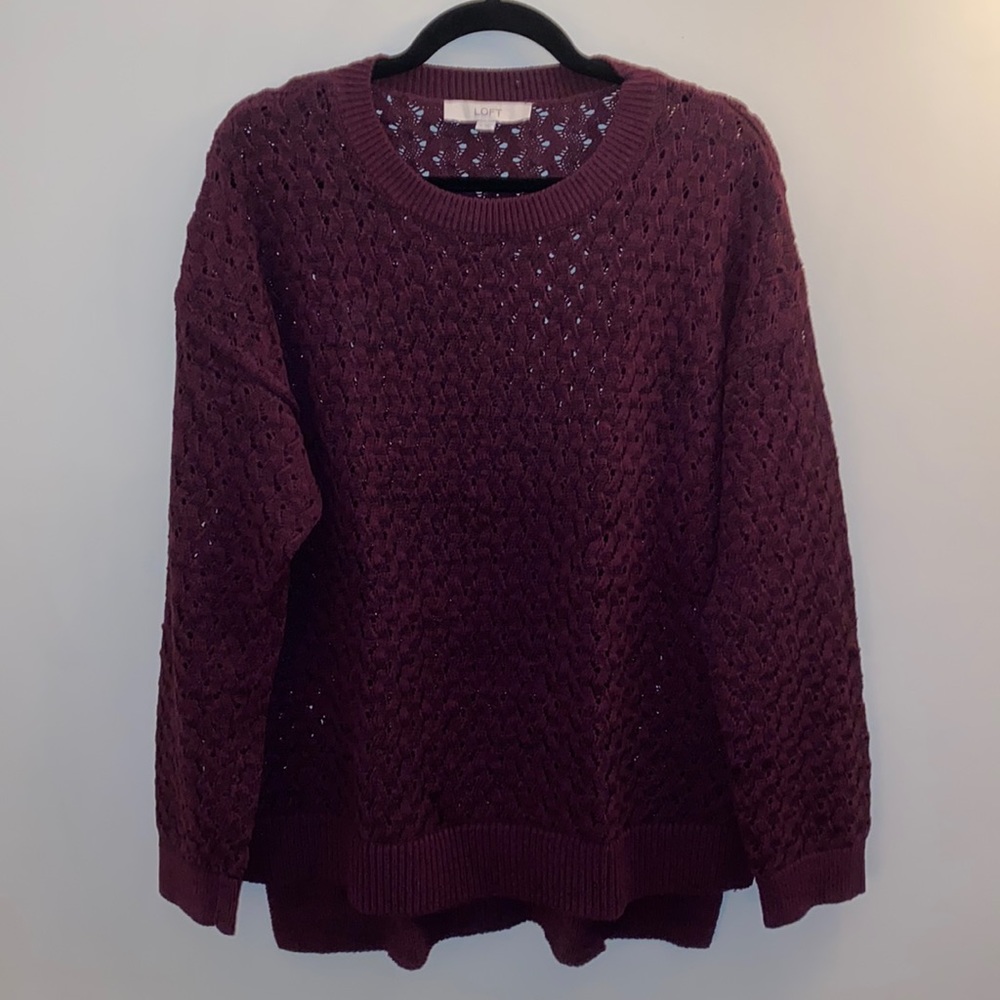 Ann Taylor Loft cable knit sweater